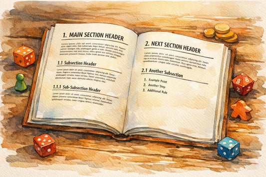 How to Format Headers in Game Rulebooks
