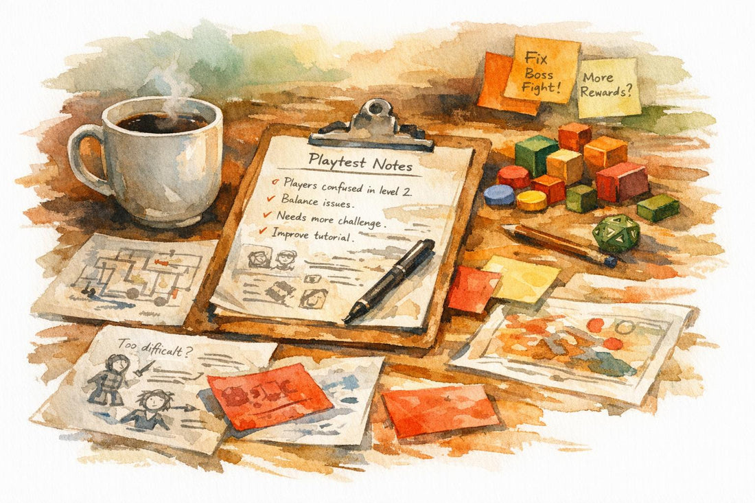 How Playtest Notes Shape Iteration Progress