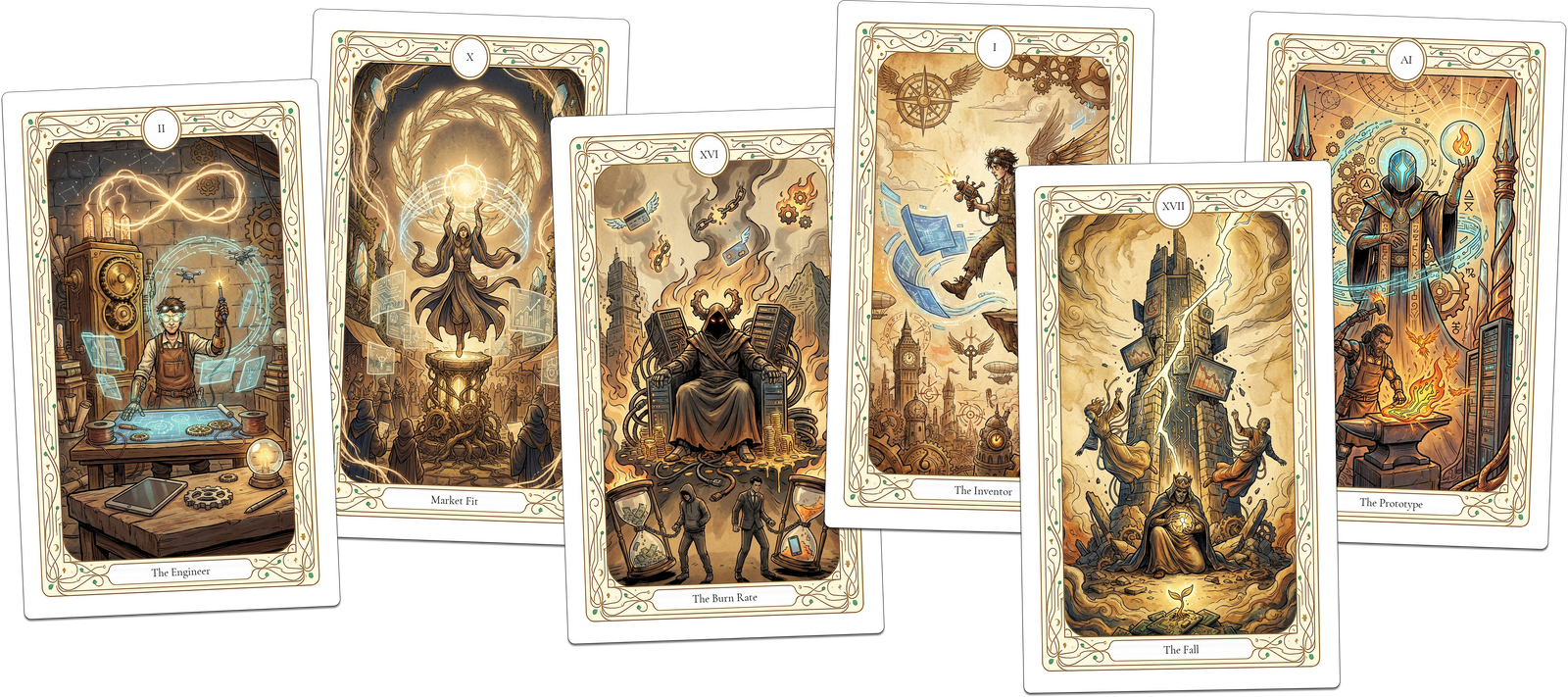 Startup Tarot cards
